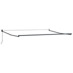 Retractable Awning Anthracite and White 4x3 m Fabric&Aluminium
