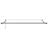 Retractable Awning Anthracite and White 4x3 m Fabric&Aluminium - Close-Up Angle