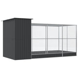 Aviary with Extension Silver 416x203x216 cm Steel