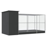 Aviary with Extension Silver 416x203x216 cm Steel