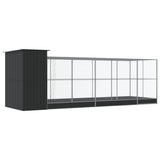 Aviary with Extension Silver 623x203x216 cm Steel