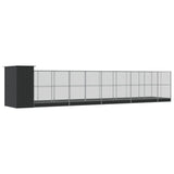 Aviary with Extension Silver 1037x203x216 cm Steel