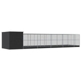 Aviary with Extension Silver 1118x303x216 cm Steel