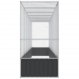Aviary with Extension Silver 626.5x107x212 cm Steel