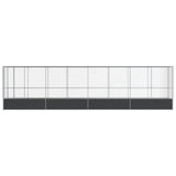 Aviary with Extension Silver 834.5x107x212 cm Steel