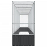 Aviary with Extension Silver 834.5x107x212 cm Steel - Top-Down View