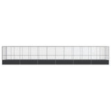 Aviary with Extension Silver 1246x207x212 cm Steel