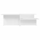 Coffee Tables 2 pcs White Engineered Wood - Top-Down View