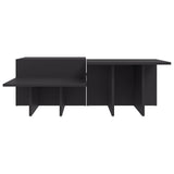 Coffee Tables 2 pcs Grey Engineered Wood - 45-Degree Angle