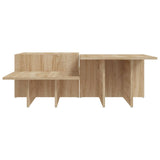 Coffee Tables 2 pcs Sonoma Oak Engineered Wood - 45-Degree Angle