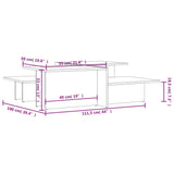 Coffee Tables 2 pcs Sonoma Oak and White Engineered Wood - Extra Image