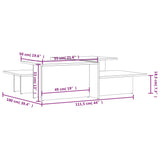 Coffee Tables 2 pcs High Gloss Grey Engineered Wood - Low Angle