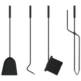 5 Piece Fireplace Tool Set 23x15x66 cm Steel - Extra Image
