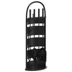 5 Piece Fireplace Tool Set 23x15x66 cm Steel