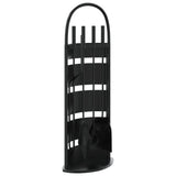 5 Piece Fireplace Tool Set 23x15x66 cm Steel - Front View