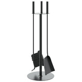 4 Piece Fireplace Tool Set 22x59 cm Steel