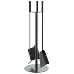 4 Piece Fireplace Tool Set 22x59 cm Steel