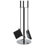 4 Piece Fireplace Tool Set 22x59 cm Steel