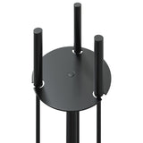 4 Piece Fireplace Tool Set 22x59 cm Steel - Close-Up Angle