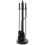 5 Piece Fireplace Tool Set 18x66 cm Steel