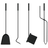 5 Piece Fireplace Tool Set 18x56 cm Steel - Extra Image