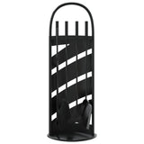 5 Piece Fireplace Tool Set 23x15x66 cm Steel - Top-Down View