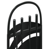 5 Piece Fireplace Tool Set 23x15x66 cm Steel - Close-Up Angle