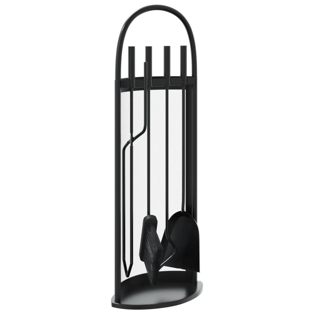 5 Piece Fireplace Tool Set 23x15x66 cm Steel