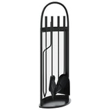 5 Piece Fireplace Tool Set 23x15x66 cm Steel