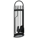 5 Piece Fireplace Tool Set 23x15x66 cm Steel - Front View