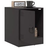 Bedside Cabinets 2pcs Black 34.5x39x44 cm Steel - Top-Down View