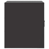 Bedside Cabinets 2pcs Black 34.5x39x44 cm Steel - Low Angle