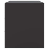 TV Cabinets 2pcs Black 67x39x44 cm Steel