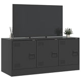 TV Cabinet Black 99x39x44 cm Steel - 45-Degree Angle