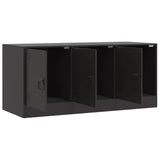 TV Cabinet Black 99x39x44 cm Steel - Close-Up Angle