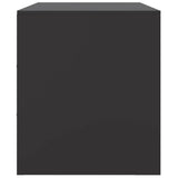 TV Cabinet Black 99x39x44 cm Steel - Low Angle