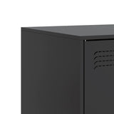 TV Cabinet Black 99x39x44 cm Steel - Extra Image