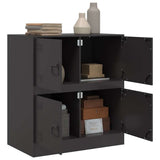 Sideboard Black 67x39x73 cm Steel - Top-Down View