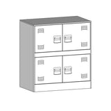 Sideboard Black 67x39x73 cm Steel - Extra Image