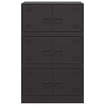 Sideboard Black 67x39x107 cm Steel