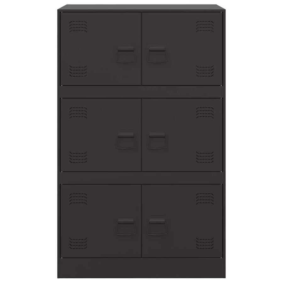 Sideboard Black 67x39x107 cm Steel