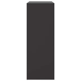 Sideboard Black 67x39x107 cm Steel - Low Angle