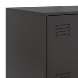 Sideboard Black 67x39x107 cm Steel - Extra Image