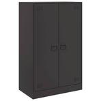 Sideboard Black 67x39x107 cm Steel