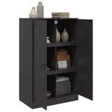 Sideboard Black 67x39x107 cm Steel - Top-Down View
