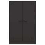 Sideboard Black 67x39x107 cm Steel