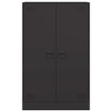 Sideboard Black 67x39x107 cm Steel - Rear View