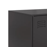 Sideboard Black 67x39x107 cm Steel - Extra Image