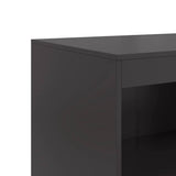 Sideboard Black 67x39x107 cm Steel - Extra Image