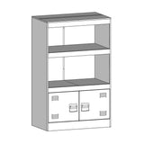 Sideboard Black 67x39x107 cm Steel - Extra Image